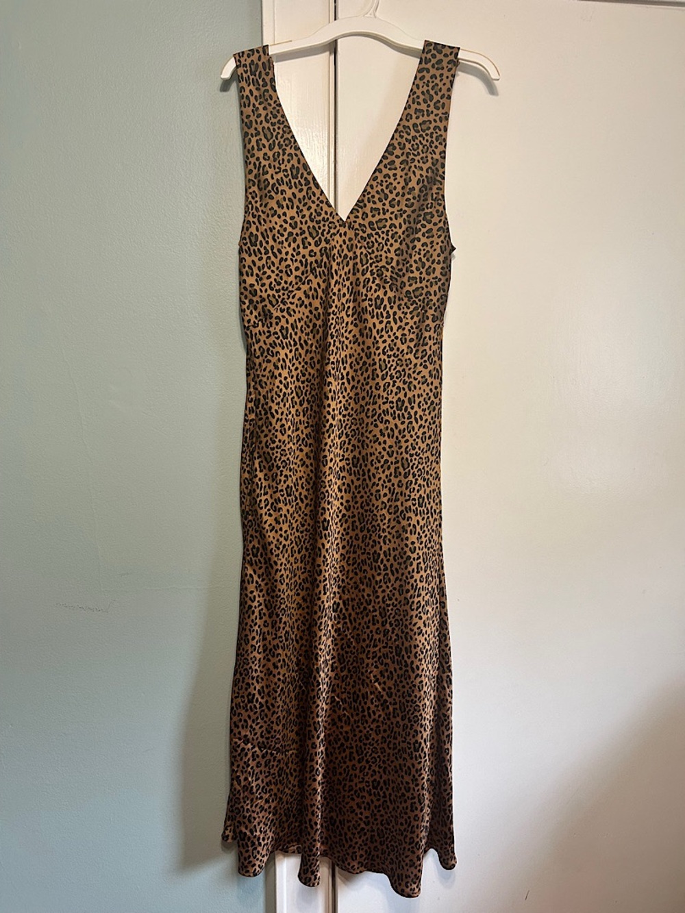 American Eagle Outfitters Leopard Print Midi Dress - Brown - Picture 3 of 4